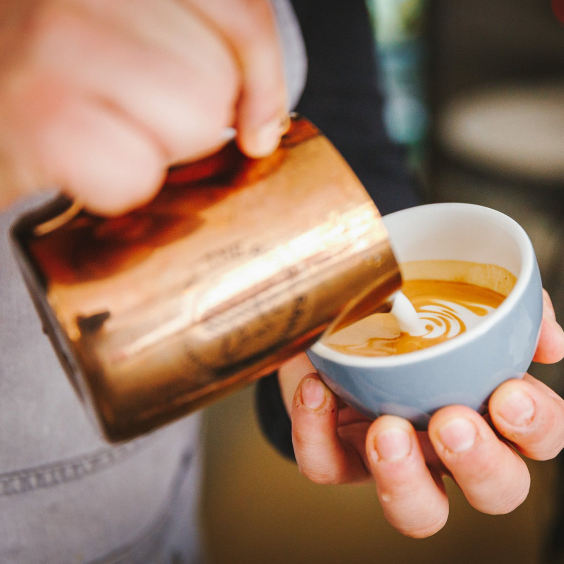Latte art coffee speciality roaster