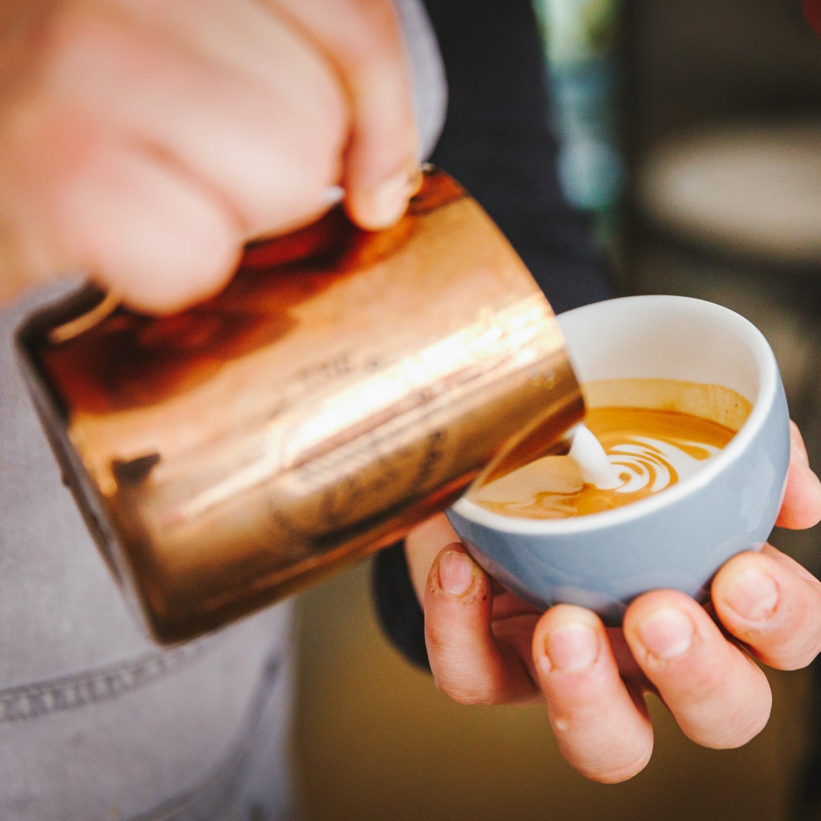 Latte art coffee speciality roaster
